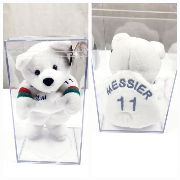 Nwt 1999 Mark Messier Salvino's Bammers Beanie Bear - Picture 1 of 7